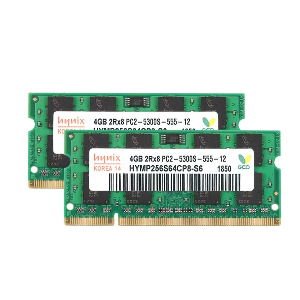 8GB 2x 4GB 2GB 1GB DDR2 PC2-5300S 667MHz 200Pin Laptop SODIMM RAM For Hynix LOT - Image 3 of 4