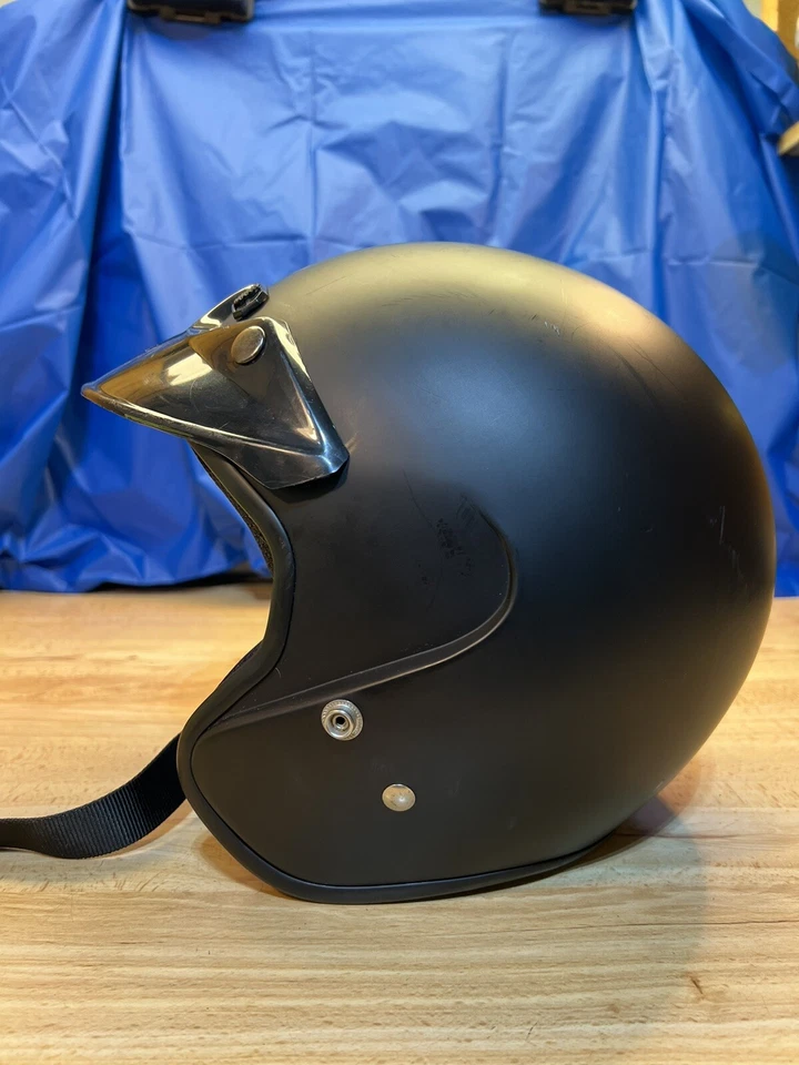 CASCOS CIBERNÉTICOS U-6 3/4 CASCO DE MOTO CARA ABIERTA - NEGRO MATE - XXL Foto 4 de 4