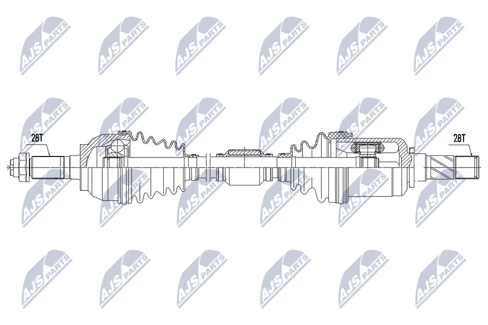 N.T.Y. NPW-MZ-060.NTY Drive Shaft for MAZDA - Image 8
