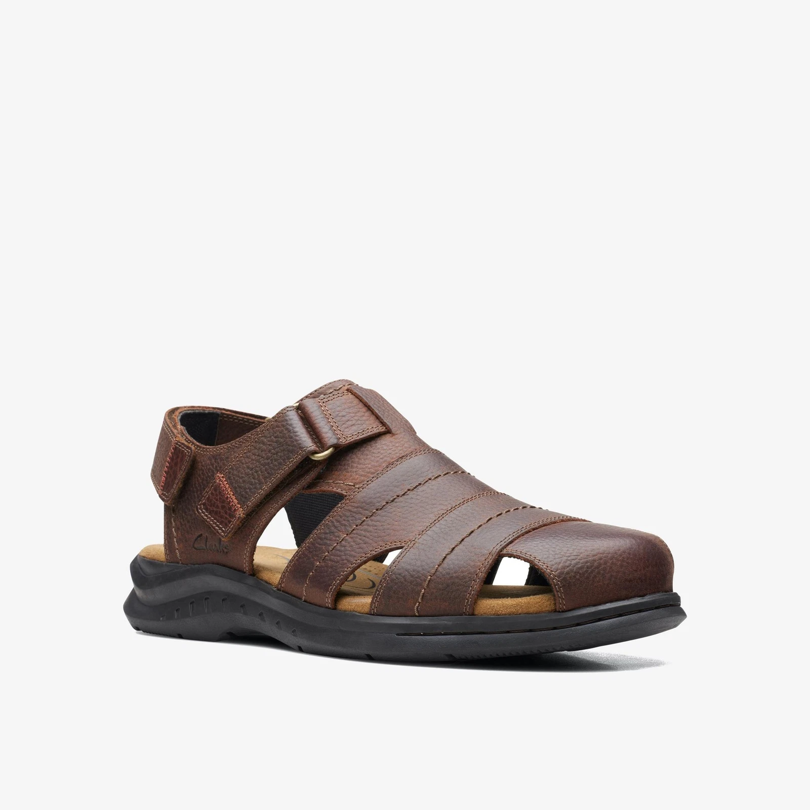 Clarks Mens Sandals HAPSFORD COVE Brown Tumb Leather Size UK 7-12G
Opens in a new window or tab