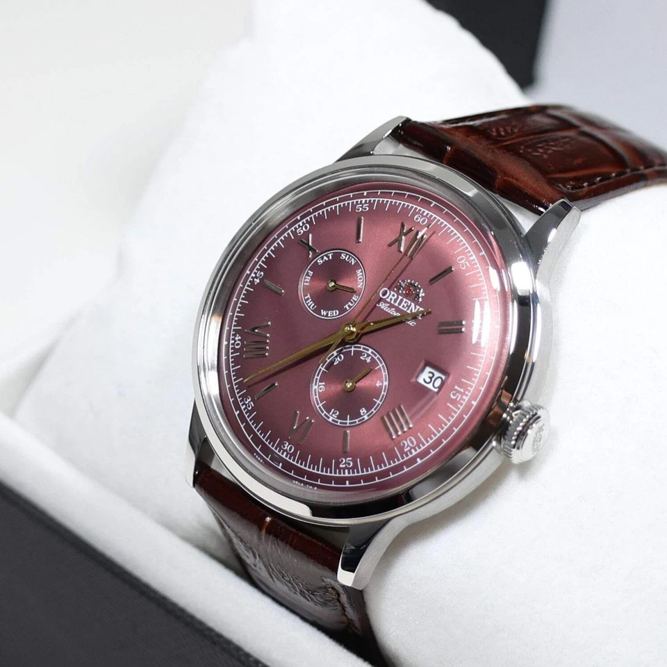 Orient Bambino Version 8 Red Dial Automatic Men's Watch RA-AK0705R30B - Image 3 of 4