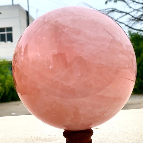 4.58LB Natural Crystal Pink Rose Chakra Quartz Sphere healing ball Specimen - Picture 10 of 20