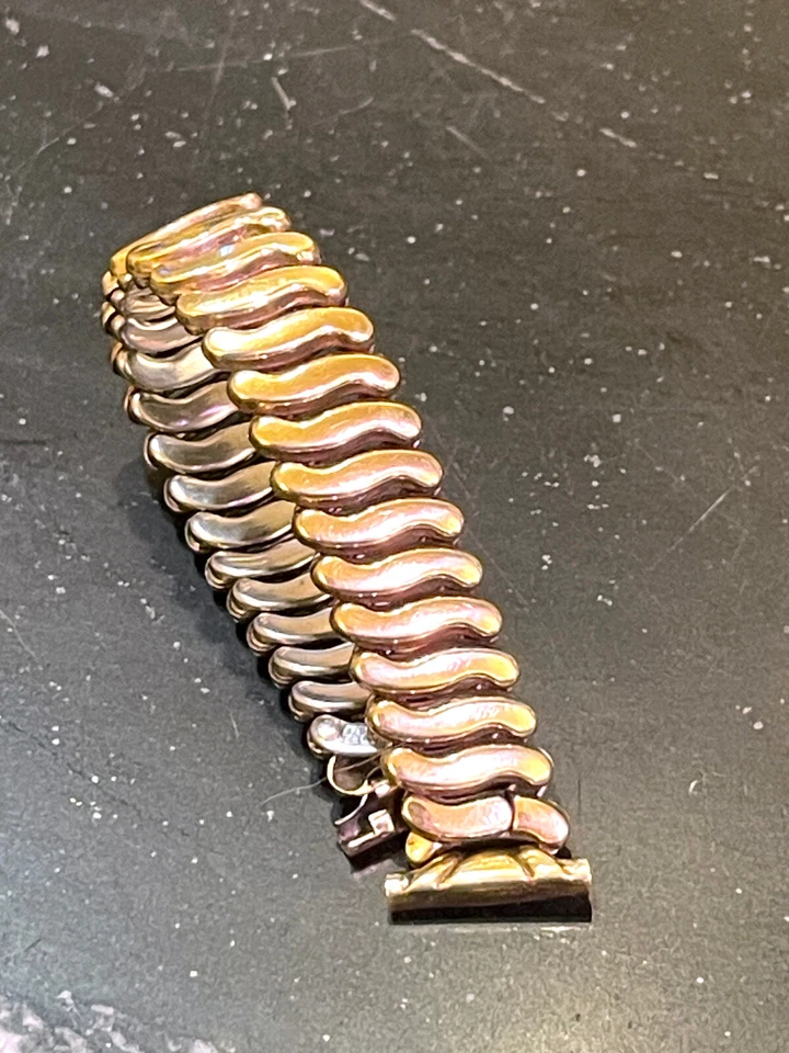 Vintage Sterling Vermeil  jB Champion 1940s Watch Band - 15.5mm Lugs - Image 2 of 4