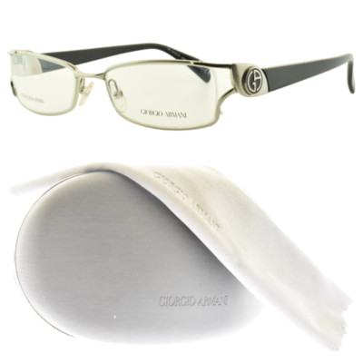 NEW Giorgio Armani GA 741 84J Black Rectangle Women Optical Frame Eyeglasses