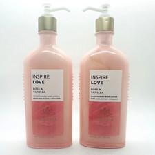 2 Bath  Body Works Aromatherapy Inspire Love Rose  Vanilla Body Lotion 6.5 oz