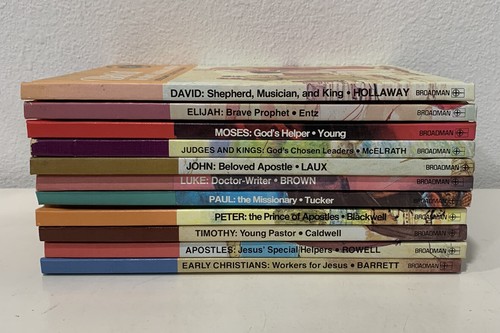 Lot of 11 Vintage 1970's BibLearn Series HC Children Bible Books Broadman Press - Picture 3 of 13