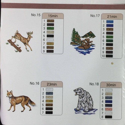 Wild Animals Embroidery Designs card #30 for Brother Baby Lock Simplicity White - Picture 6 of 11