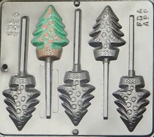 Christmas Tree Lollipop Chocolate Candy Mold Christmas  2096 NEW
