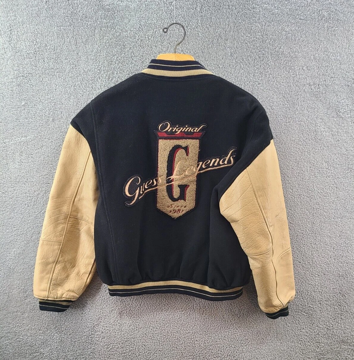 Oversized Badge Jersey Varsity Bomber Jacket