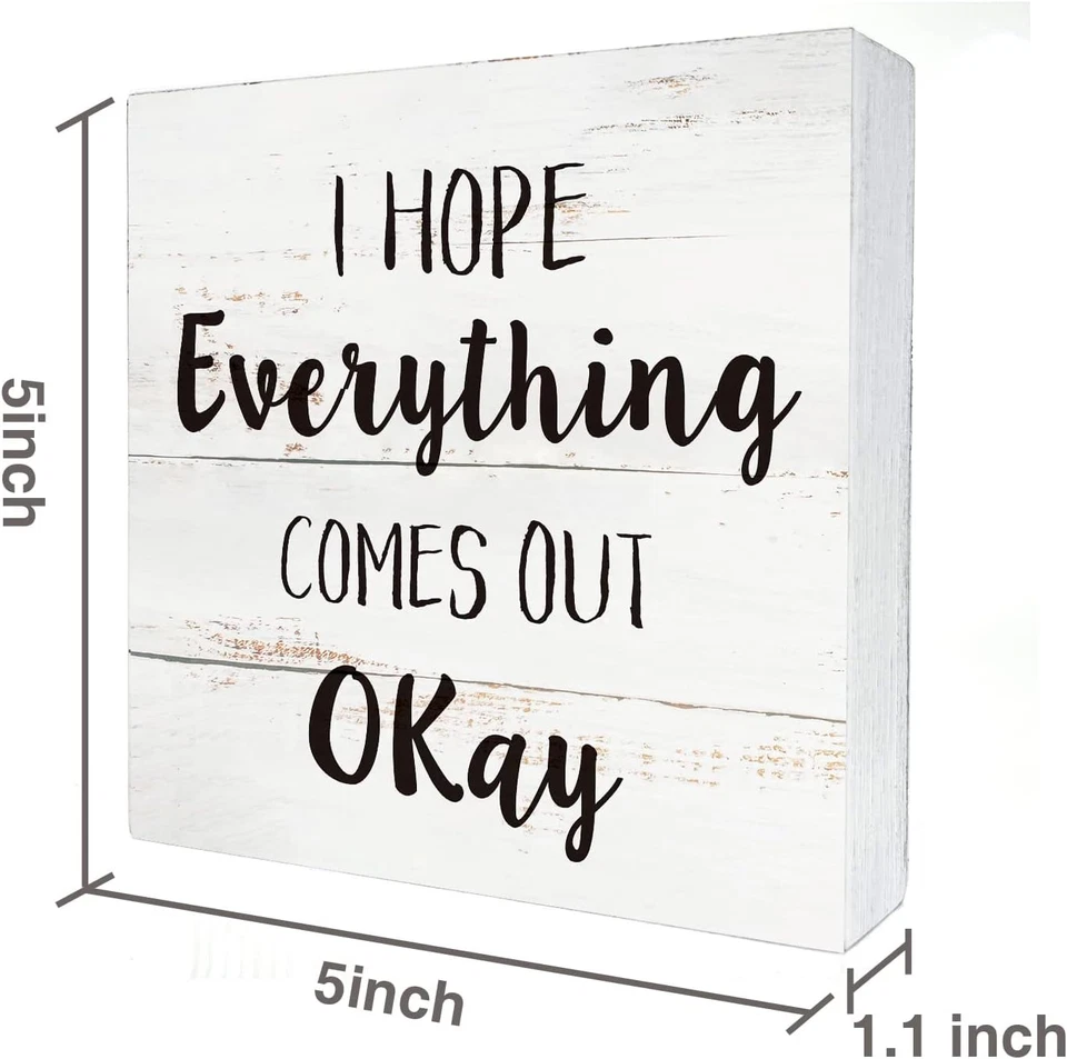 Rustic Pride Rainbow Quote Wood Box Sign - 5" X 5" Home & Office Decor - Image 3 of 4