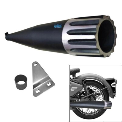 Rocket Auspuffdämpfer + Glaswolle Für Royal Enfield Bullet Classic 350cc Neu