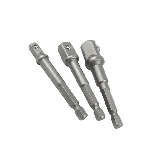 Socket Adapter Set Hex Shank to 1/4" 3/8" 1/2" Impact Driver Drill 3 pcs Color - Picture 9 of 11