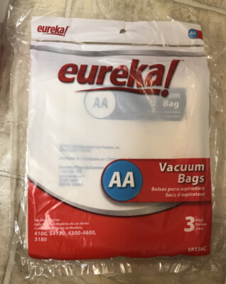 Eureka 58236C Type AA Vacuum Cleaner Bags 3 Pack fits 4100 S4170 4300-4600 5180