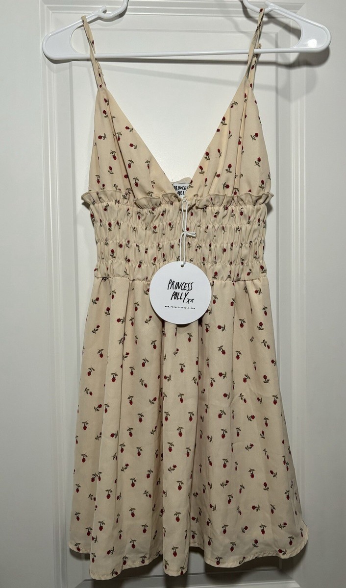 roza mini dress beige princess polly Quincy Mae RUFFLE TANK DRESS || CLAY DITSY  Cultivate Family Shop