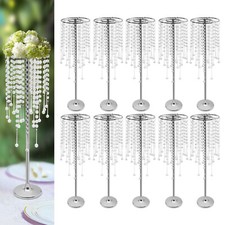 10X Crystal Flower Stand Large Wedding Centerpieces Flower Rack Decor 29.5inch