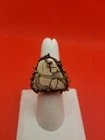 Vintage Sterling Silver 925 White Horse Turquoise Ring Size 6.25