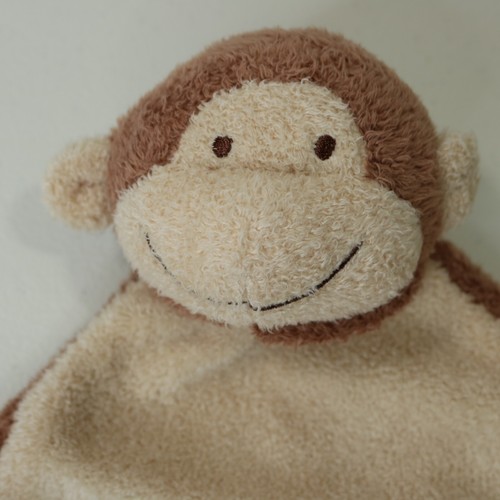 Angel Dear Monkey Lovey Peluche Coperta di Sicurezza Angoli Annodati - Foto 3 di 8