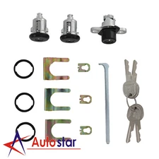 Black Doors & Hatch Lock Cylinder Set PY472 For 1993-2002 Camaro Firebird