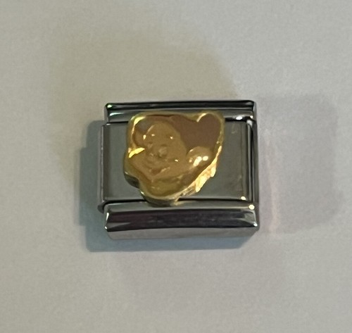 Dopey From Snow White & The Seven Dwarves - 9mm Link For Italian Charm Bracelet - Picture 3 of 5