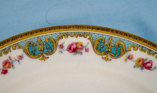 Juno Salatteller Haviland & Co Limoges France Schleiger 729 Rosen Schnörkel (O2) - Bild 3 von 5