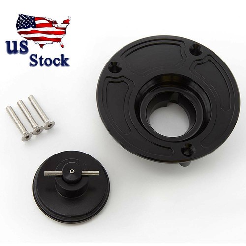 US CNC Billet Gas Cap Fuel Tank for SUZUKI GSXR600 2004 2005 2006 2007 2008-2019 - Picture 1 of 8