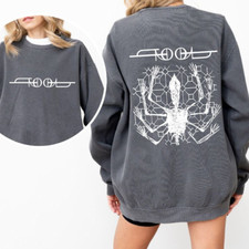 Vintage wash tool band sweatshirt, tool band world concert tour sweatshirt