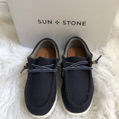 Sun & Stone Jungen Kinder Halbschuhe 12 M dunkelblau Brian Slipper Freizeit Komfort Schuhe - Bild 3 von 9