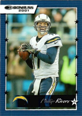 PHILIP RIVERS 2021 DONRUSS RETRO '01 #01-31 SAN DIEGO CHARGERS