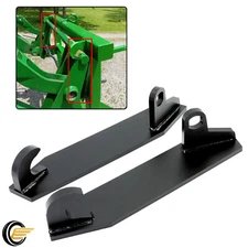 2Pcs Mounting Brackets Fits John Deere Global Euro Loaders Tractor Attachment