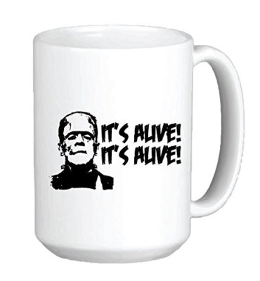 add picture to coffee mug 11oz Blue Inside Handle Custom Custom Coffee Mug
