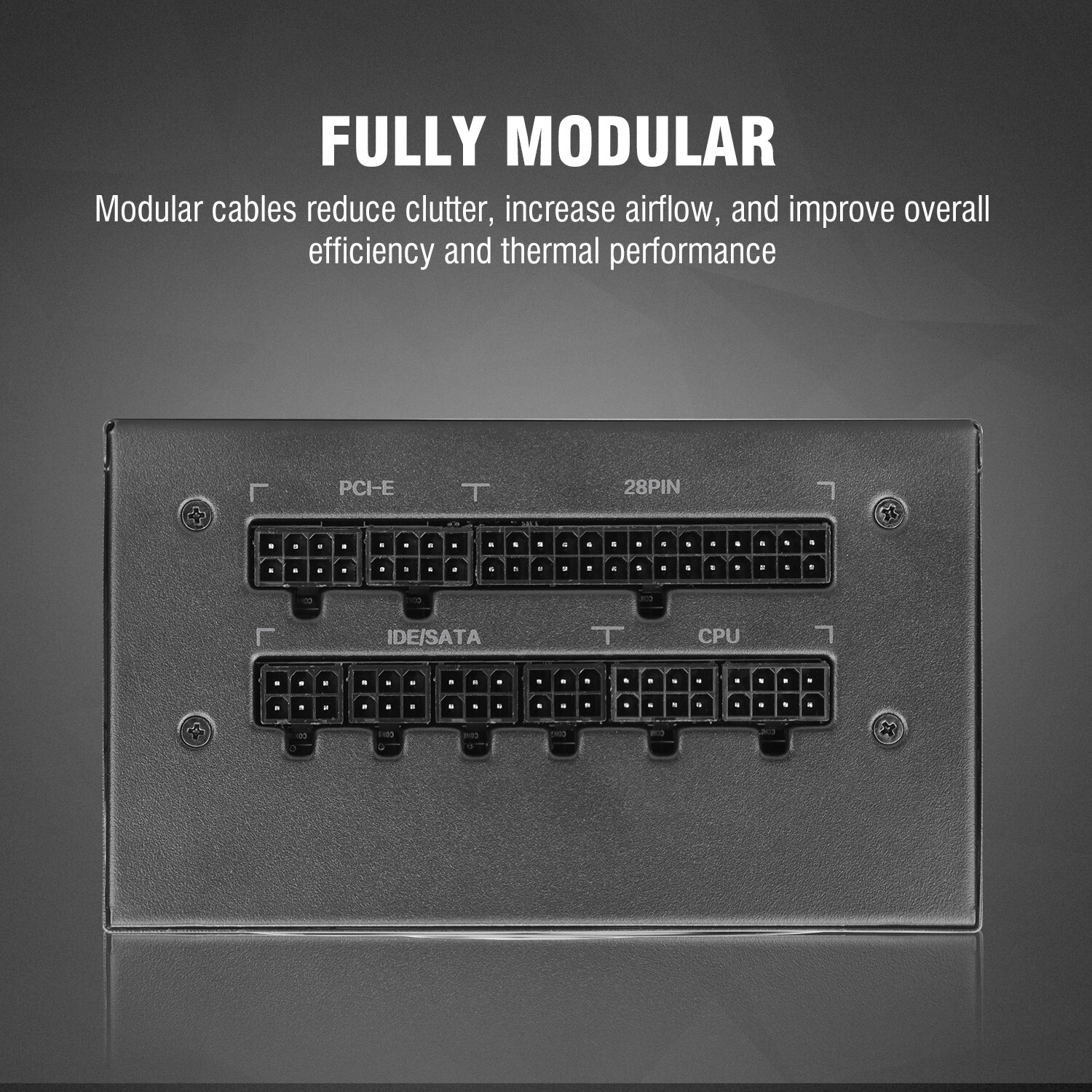 Segotep 850W Gaming Power Supply 80 Plus Gold Certified ATX PSU Full