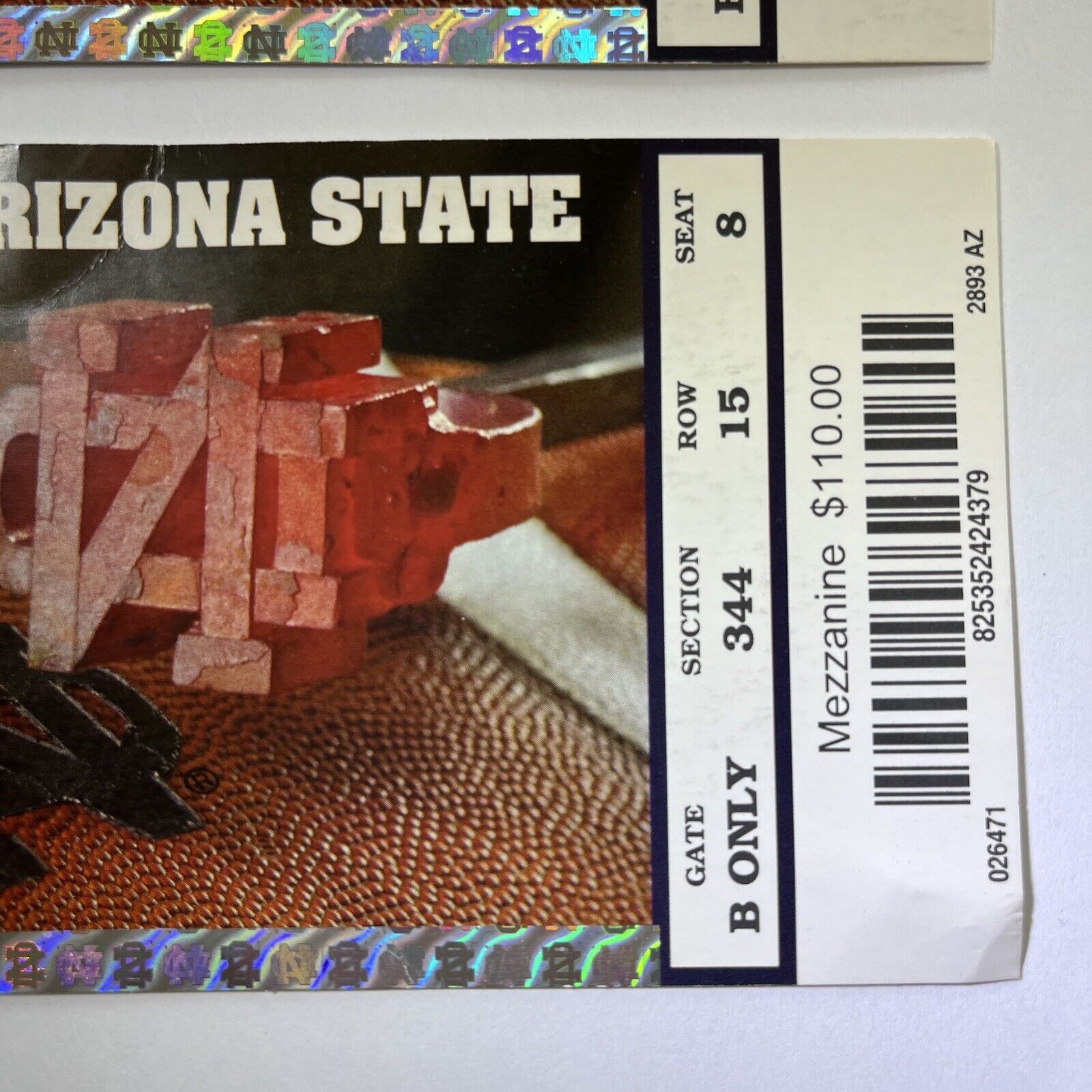 2013 Shamrock Series Full Tickets (2) Notre Dame v Arizona State Tommy Rees 279