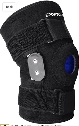 SPORTOUT Knee Brace Support Removable Aluminum Hinges Unisex - Large