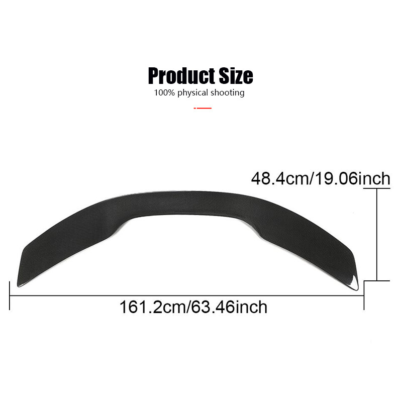 For McLaren 540C 570S 570GT 2015-19 Rear Trunk Spoiler GT Wing REAL CARBON FIBER