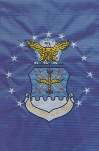 AIR FORCE APPLIQUE GARDEN FLAG - Picture 2 of 2