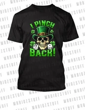 St Patricks Day Tee Shirt I Pinch Back Mens Pub Drinking Irish Holiday Big Tall