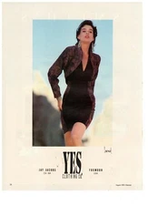 Yes Clothing Co Fashion Apparel Vintage 1990 Print Ad