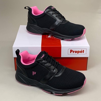 Propet Stability X Schnürschuhe XX(4E) Damen Größe 10,5 Schwarz/Brombeere WAA0