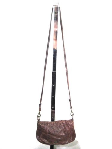 Lucky Brand Small Brown Leather Flap Crossbody Purse - Picture 2 of 10