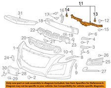 GM OEM 14-19 CTS Front Bumper Bumper Components-Center Support 84319671