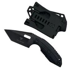 TAKUMITAK 6.5" Full Tang Tactical Tanto Fixed Blade Knives MOLLE Clip - TKF3S06