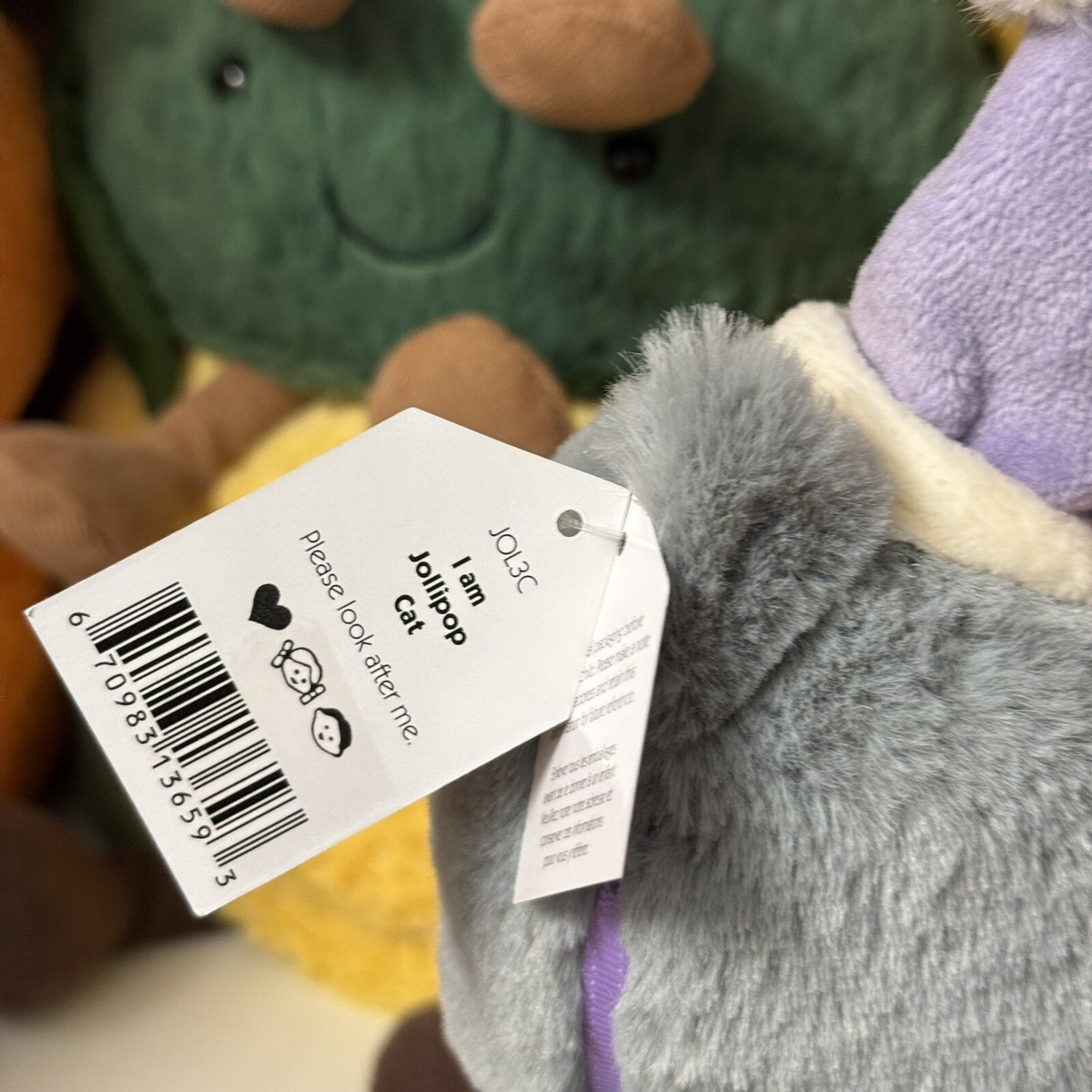 Jellycat Jollipop Cat BNWT - Retired Rare - 100% Authentic - Fast