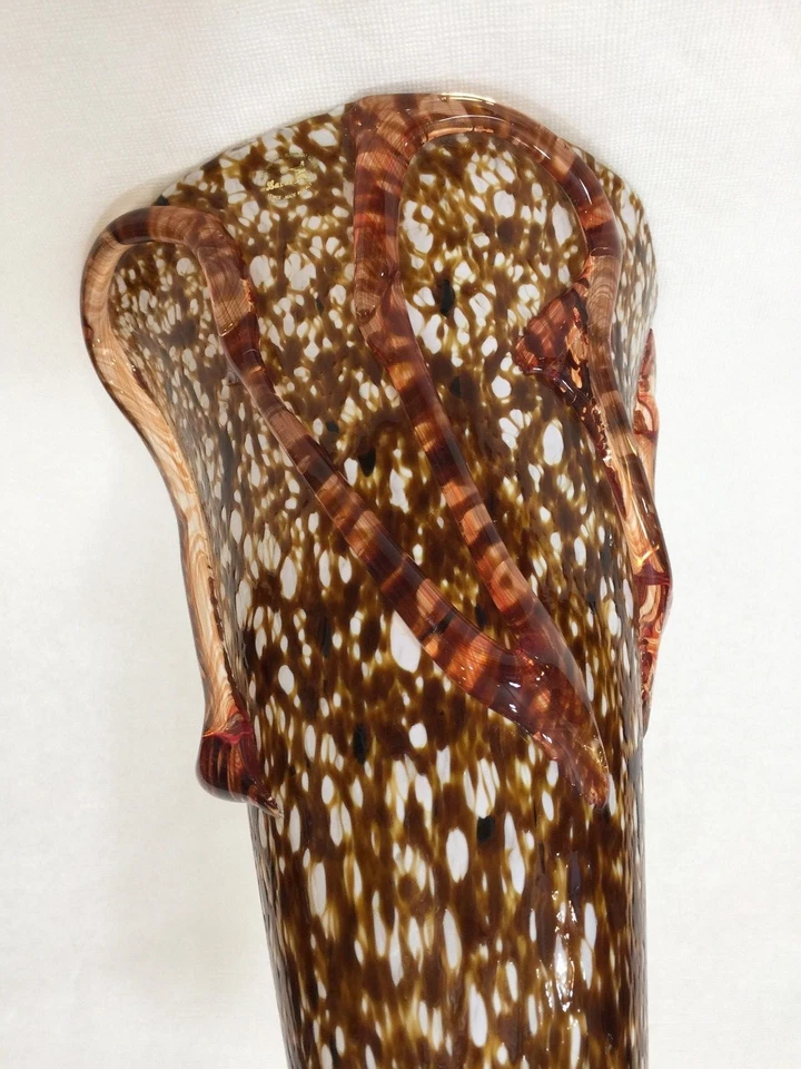 Colgante Murano Bavai Conicity Arte Vidrio Marrón Ámbar Tono Claro 14 1/4" T x 8" D Foto 3 de 4