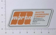 Vintage Martin Engineering Company Neponset Illinois Coal Mining Sticker Decal