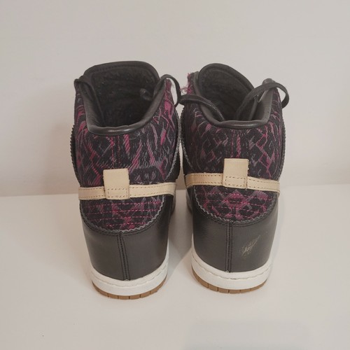 NIKE DUNK SKY HI WOMENS PURPLE TRIBAL WEDGE TRAINERS UK 6 EUR 40 - Picture 7 of 12