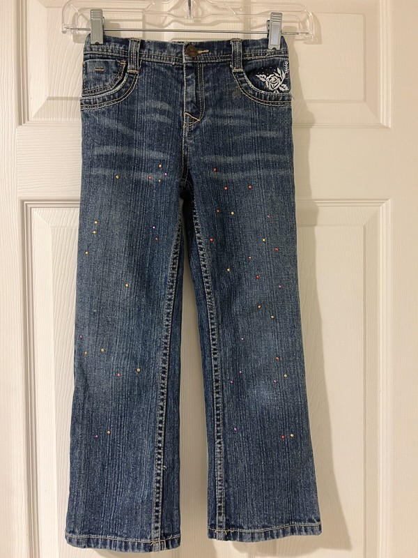 Guess Blue Jeans  Girls Size 6 with Rhinestones