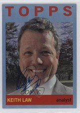 2023 Topps Archives 1964 Fan Favorite Blue Foil 1/25 Keith Law #64FF-KL Auto 0w3