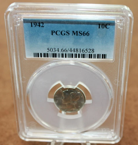 PCGS 1942 Mercury Dime PCGS MS66 [075WEJ]4