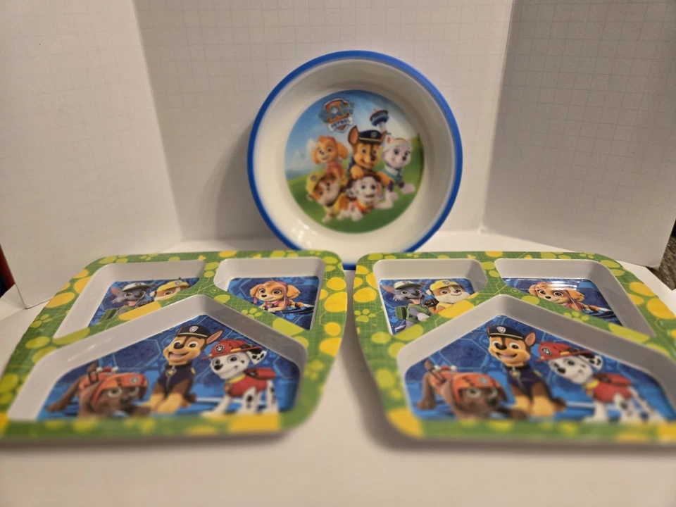 3 placas de patrulla canina. 2 Jak!  1 Playtex Baby.  Niño pequeño  Foto 2 de 4