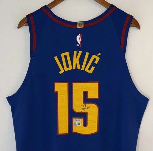 Nikola Jokic Signed Denver Nuggets Nike ADV NBA Authentic Auto Jersey USASM BAS